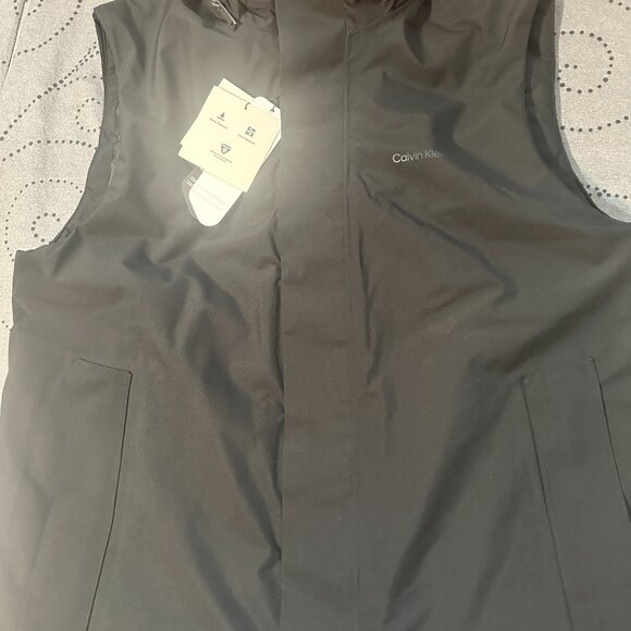 CALVIN KLEIN PACKABLE PRIMA LOFT BLACK VEST HOODIE JACKET SIZE S MEN $189.00 - Picture 9 of 11
